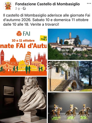Giornate FAI d'Autunno 10-11 ottobre 2026