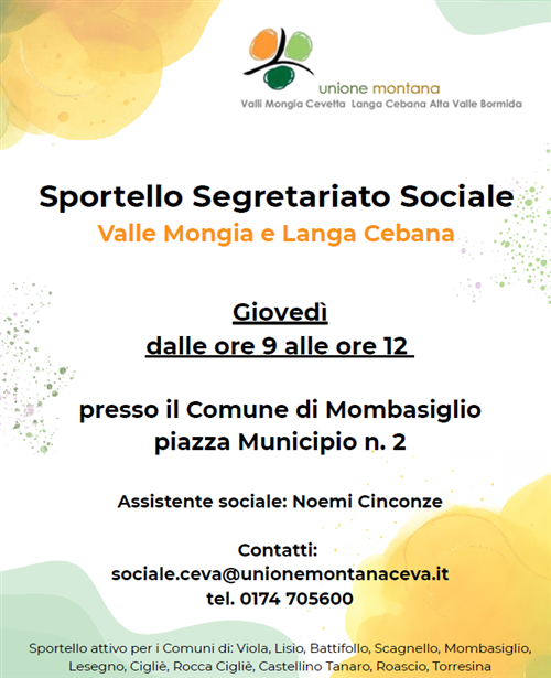 Sportello Segretariato Sociale